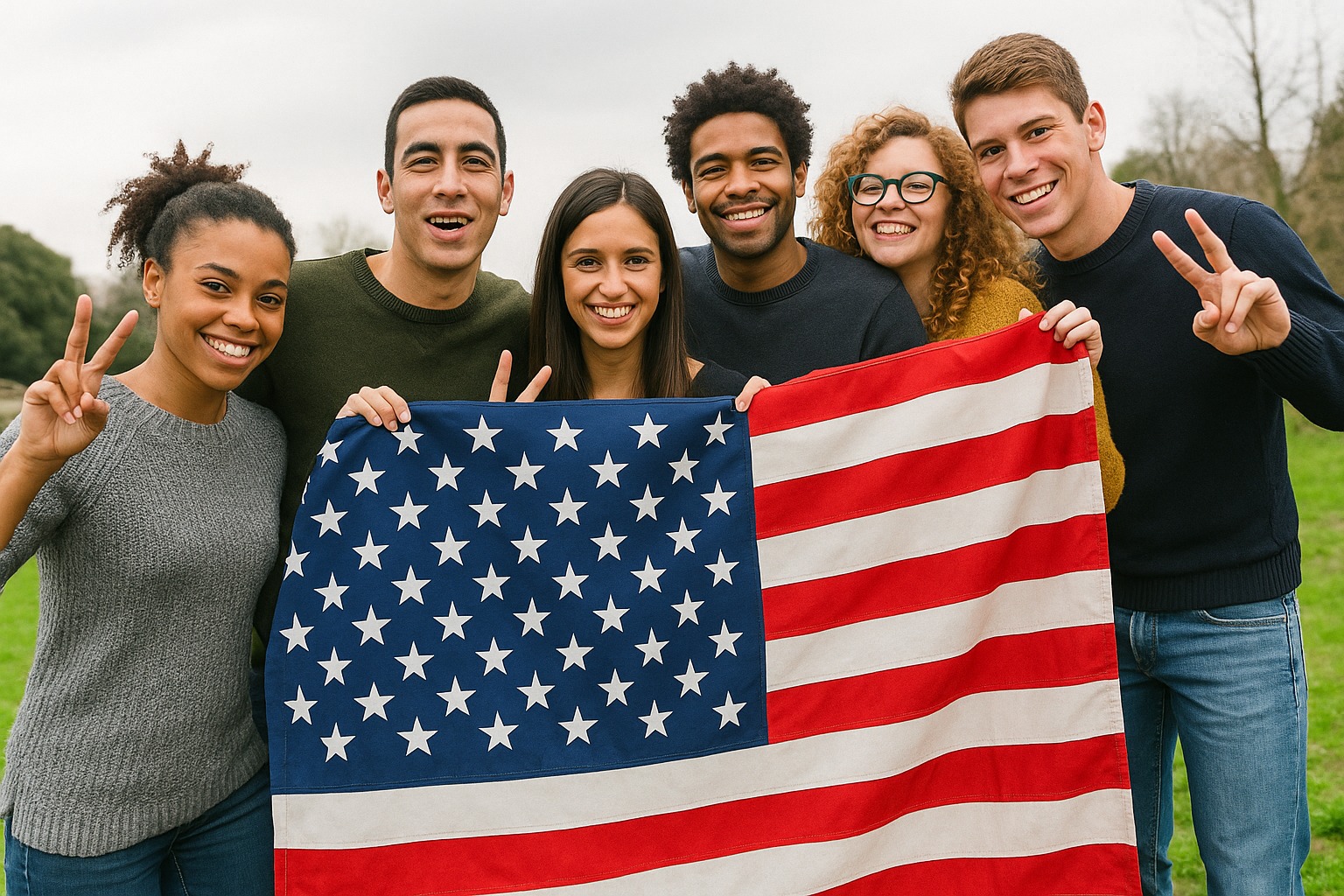 Estudiantes aprendiendo inglés